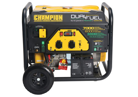 Champion 7000 Watt groupe électrogène Dual Fuel avec démarrage électrique