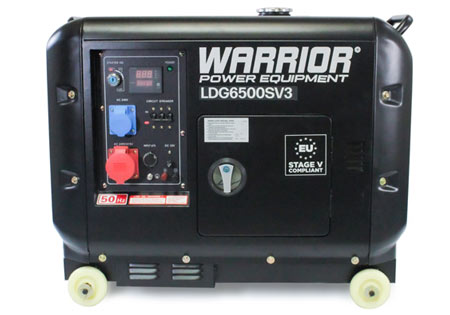 Warrior 6.25 kVa Dieselelverk, 3-fas, ATS