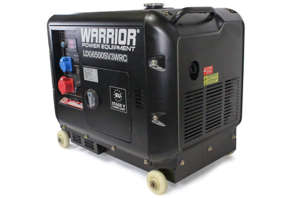 Warrior 6,25 kVa Dieselgenerator, 3-phasig – Funkfernbedienung